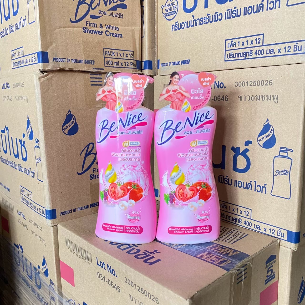 บีไนซ์ อาบน้ำปั๊ม 400 มล. คละสี(ทุกสูตร)
